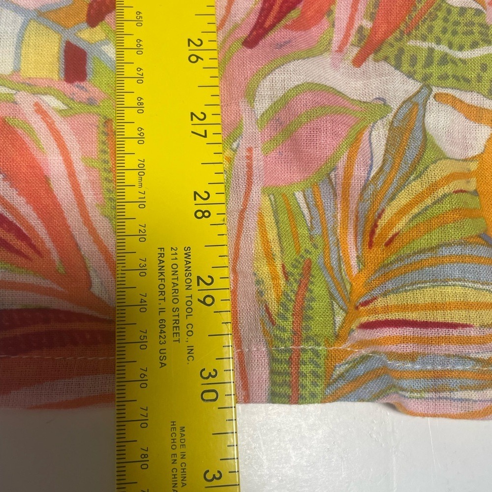 C & C California Linen Sleeveless Halter Print Tropical Dress Women's XL - Picture 12 of 13